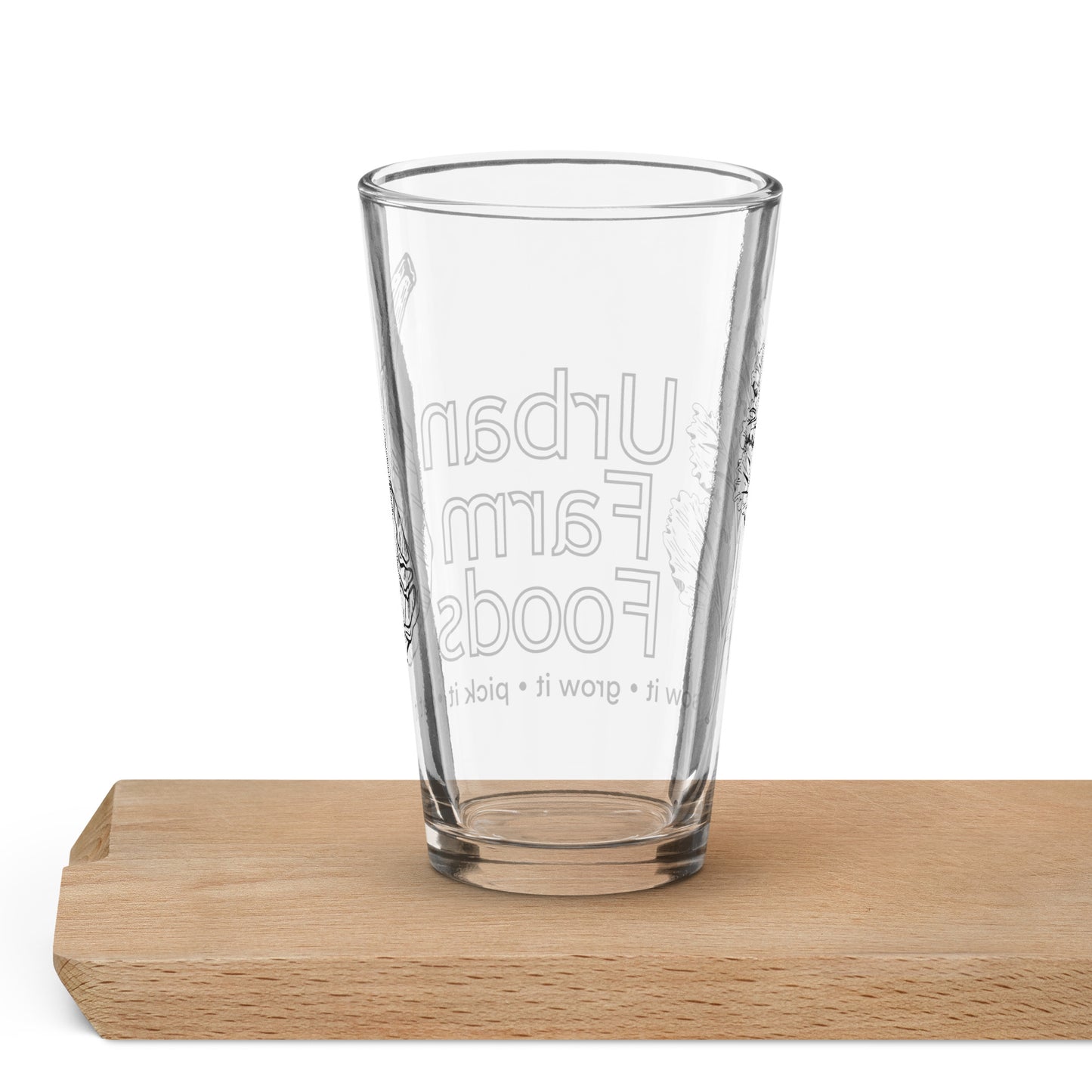 Urban Farm Foods Logo Glass