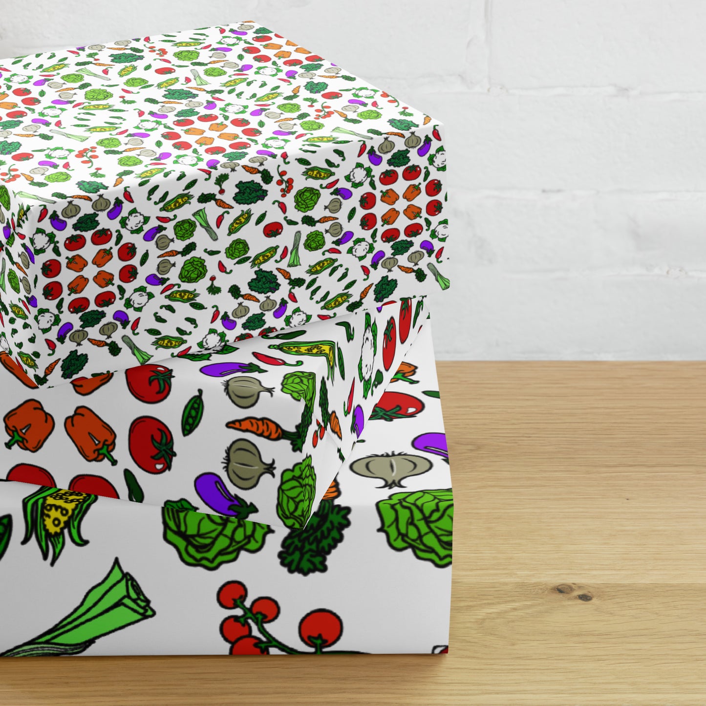 Garden Vegetable Wrapping paper sheets