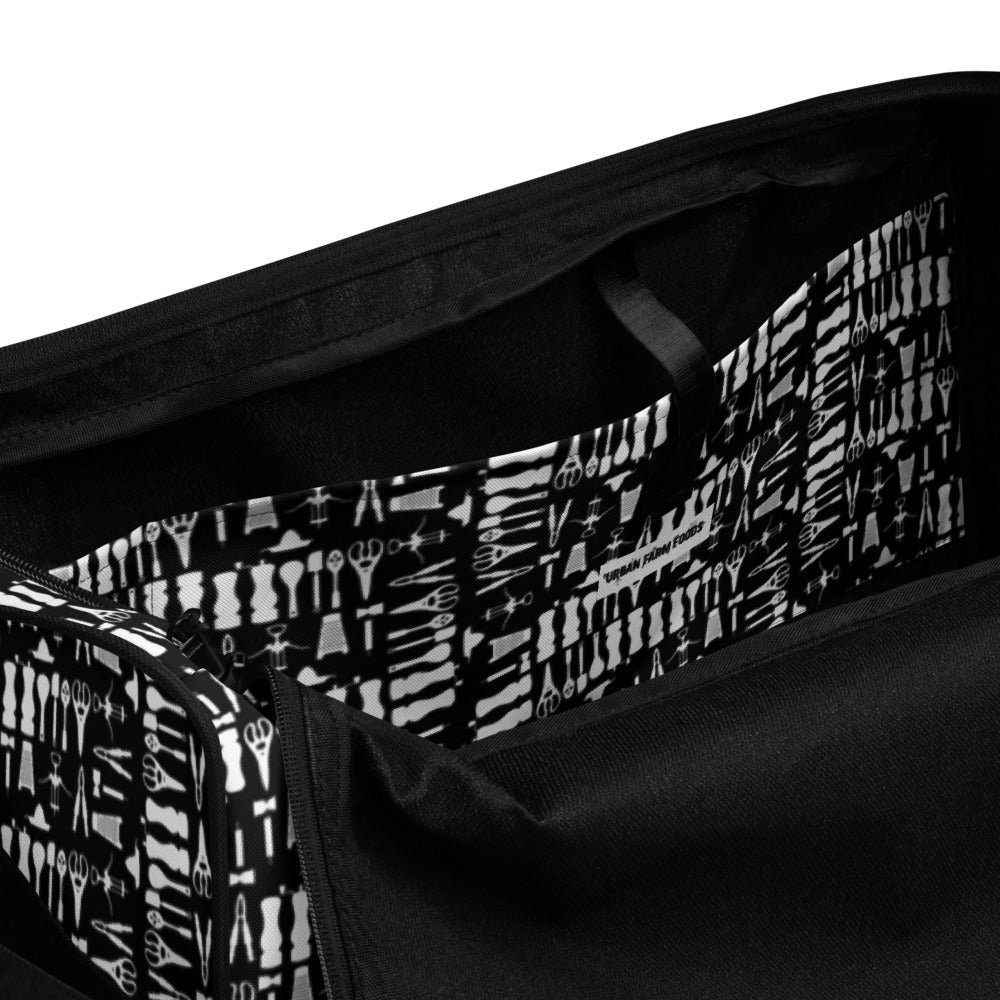 Gadget Print Duffle bag