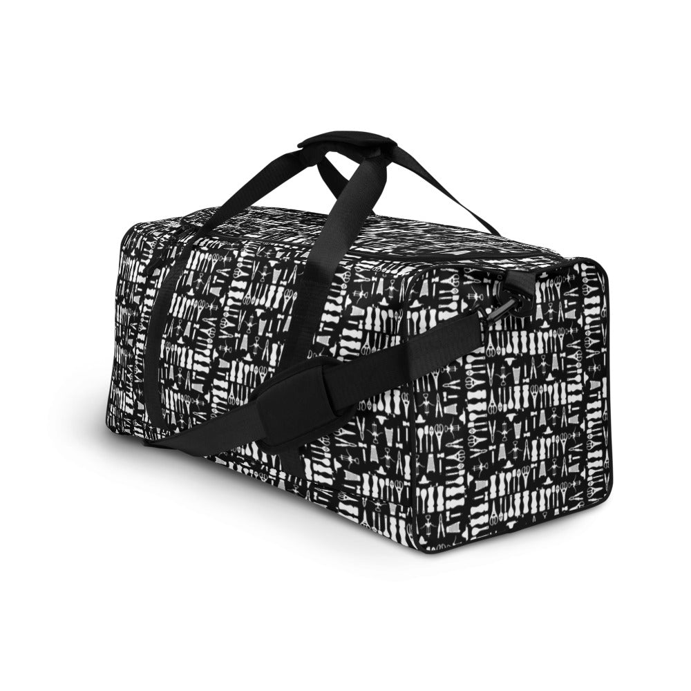 Gadget Print Duffle bag
