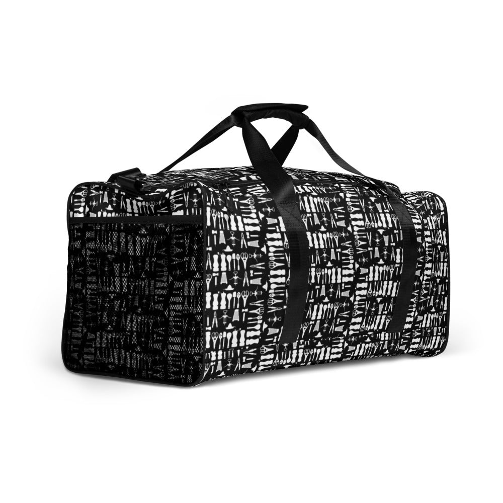 Gadget Print Duffle bag
