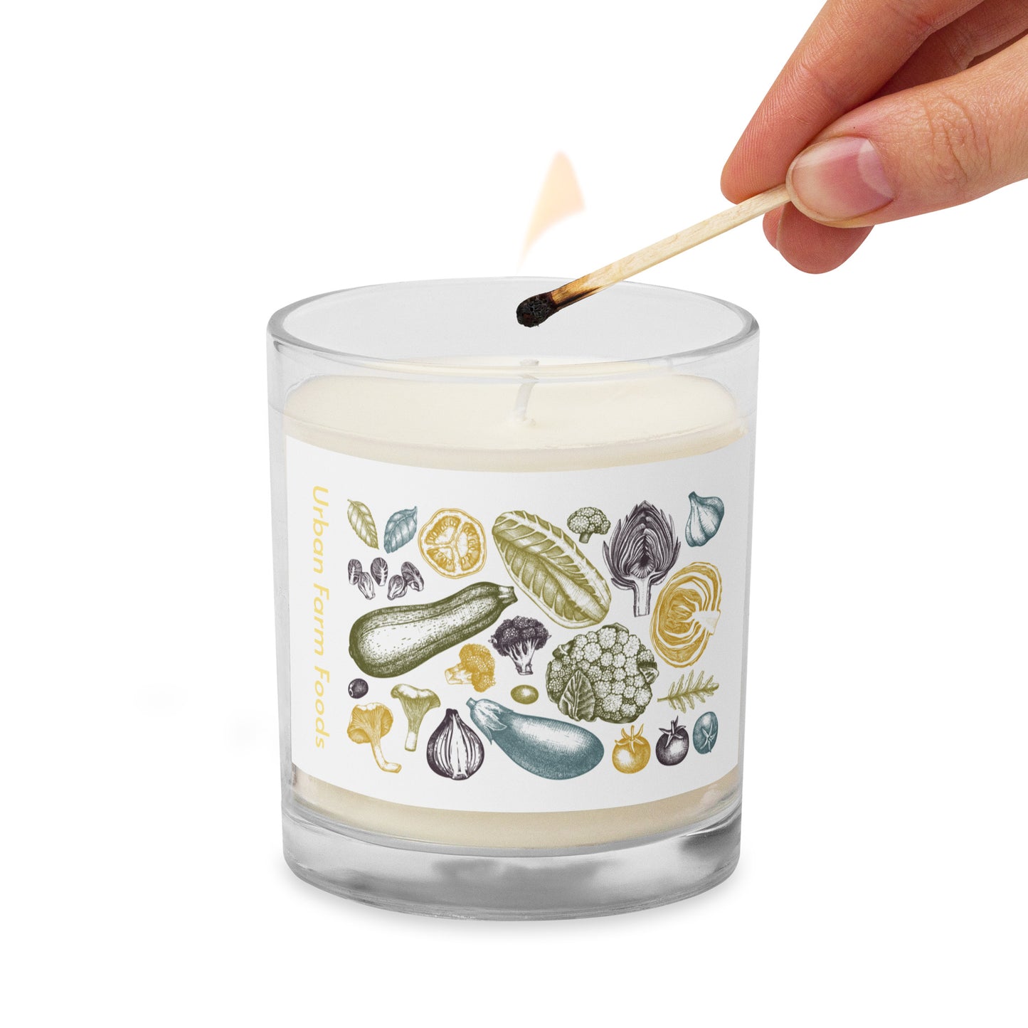 Garden Glass jar soy wax candle