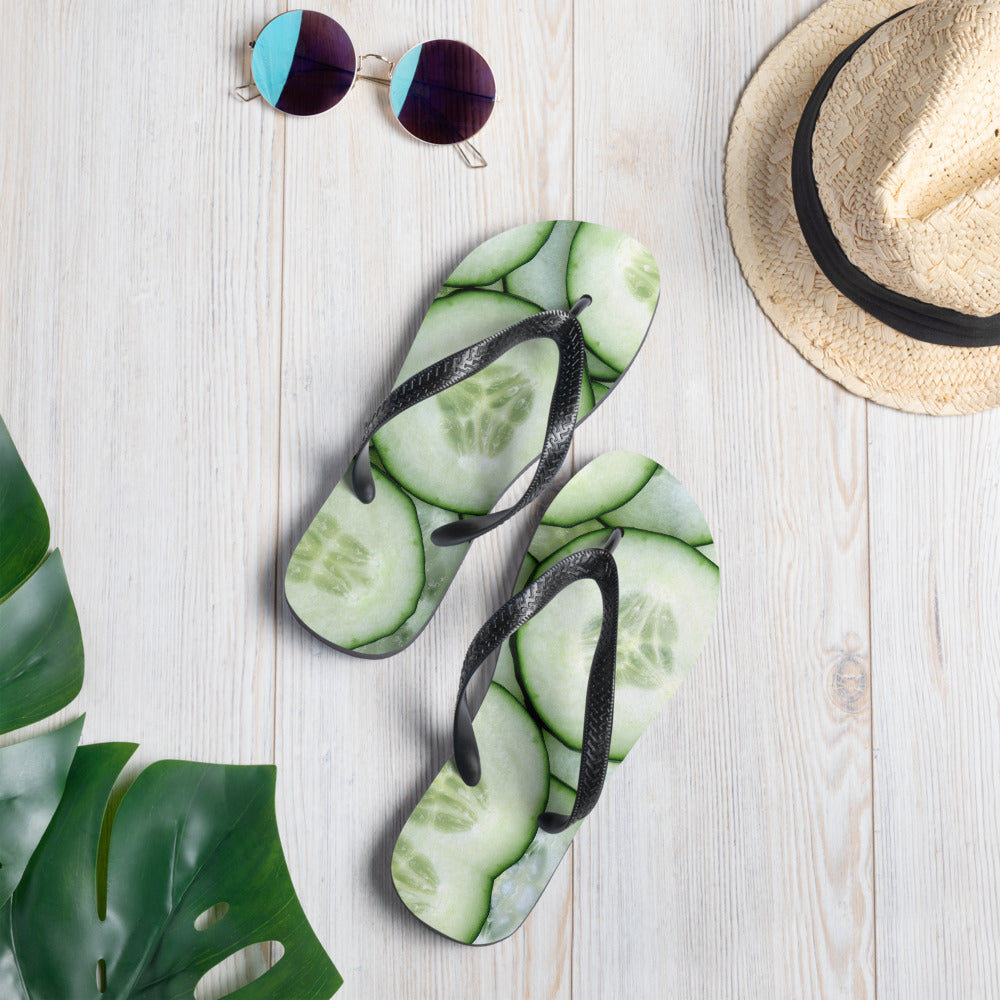 Cucumber Flip Flops