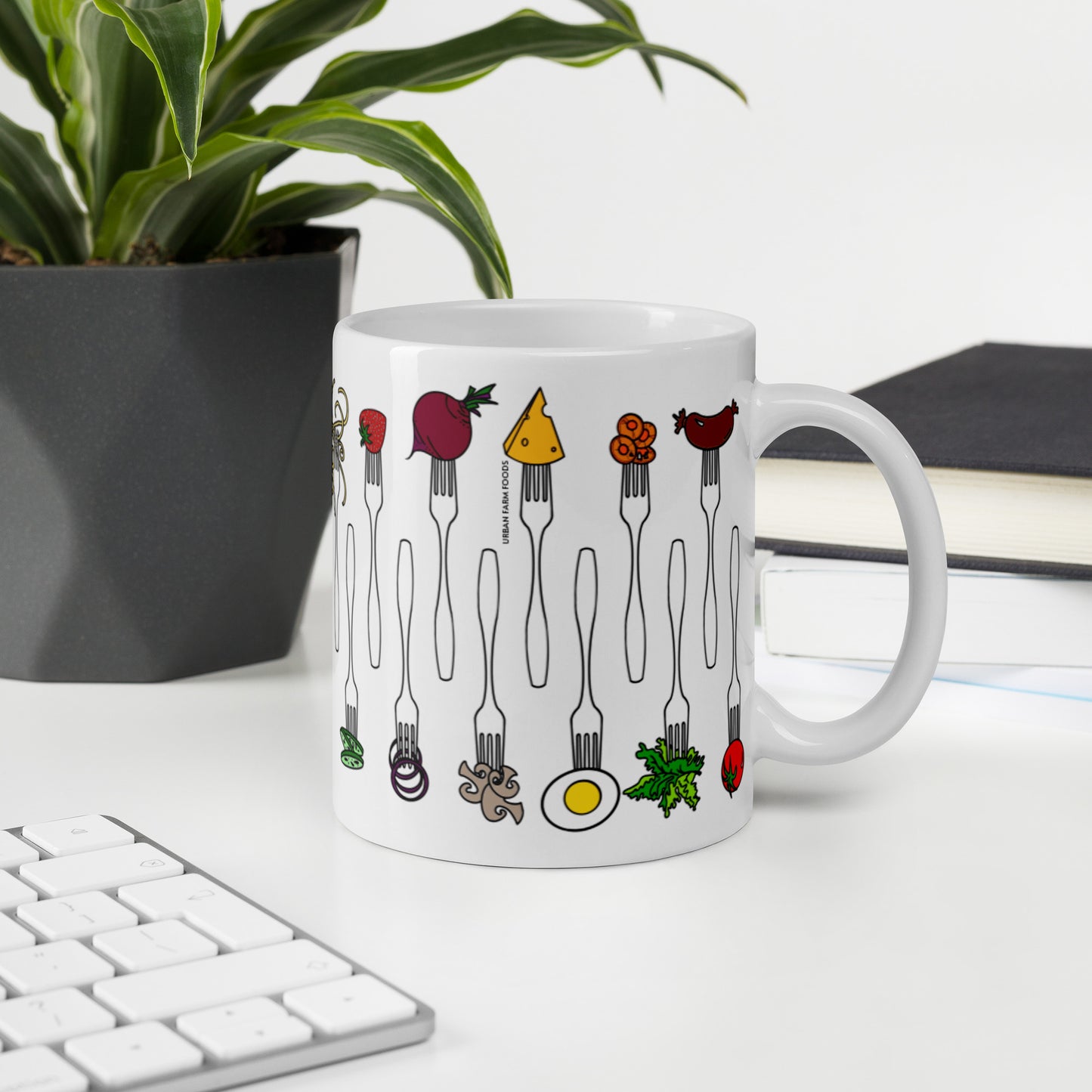 Forked Up glossy mug