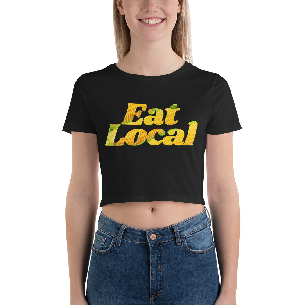 Eat Local Crop Tee