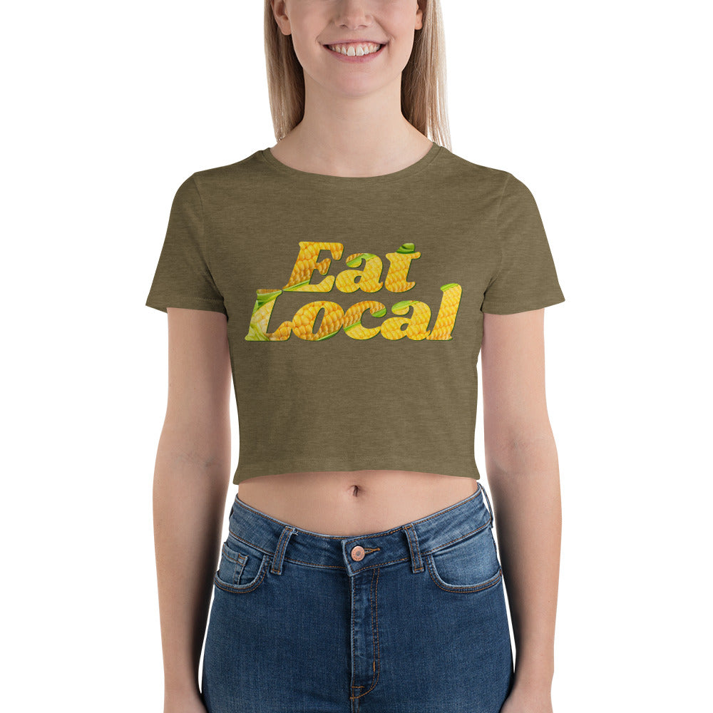 Eat Local Crop Tee