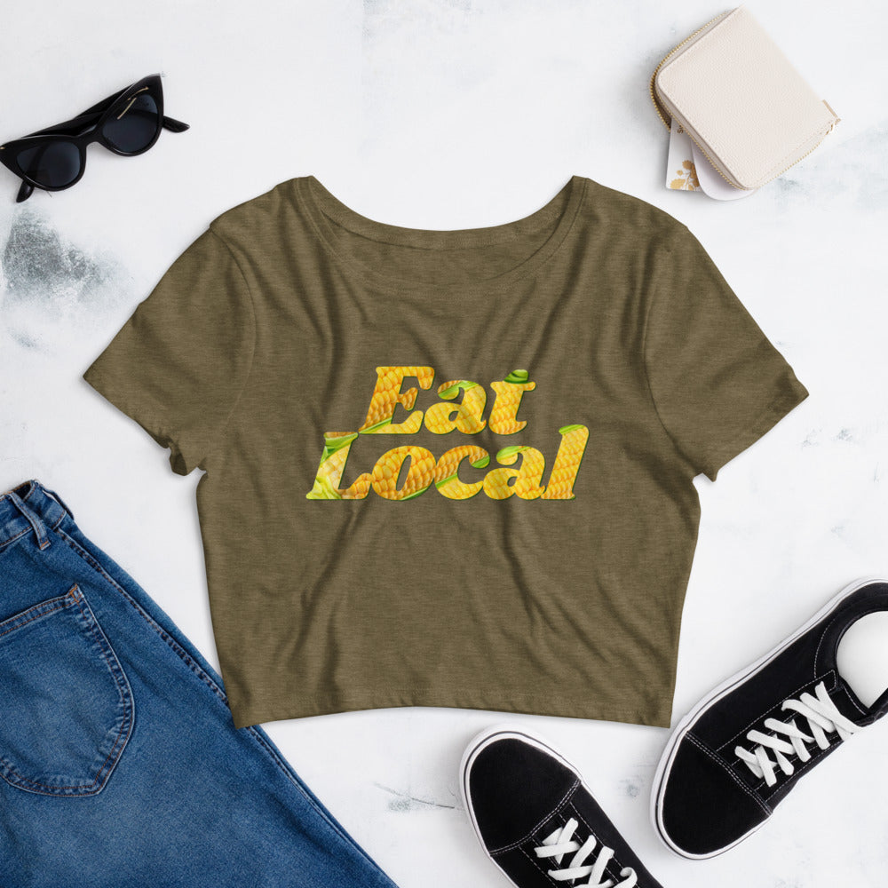 Eat Local Crop Tee