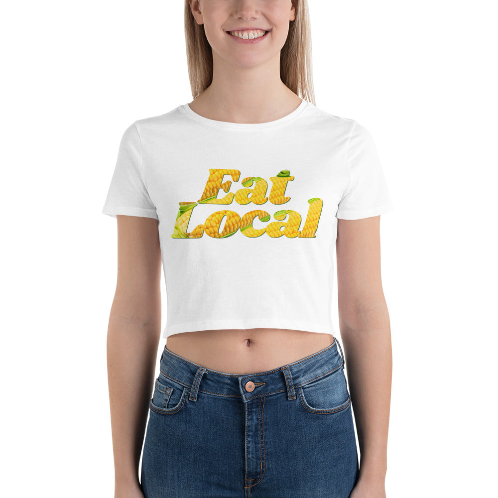 Eat Local Crop Tee